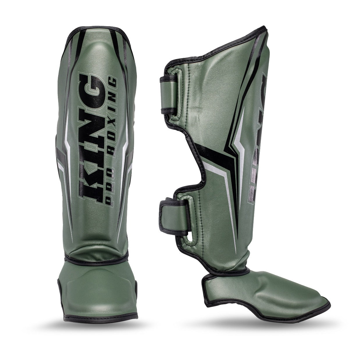 King PRO Boxing Shinguards - SGL Thor green