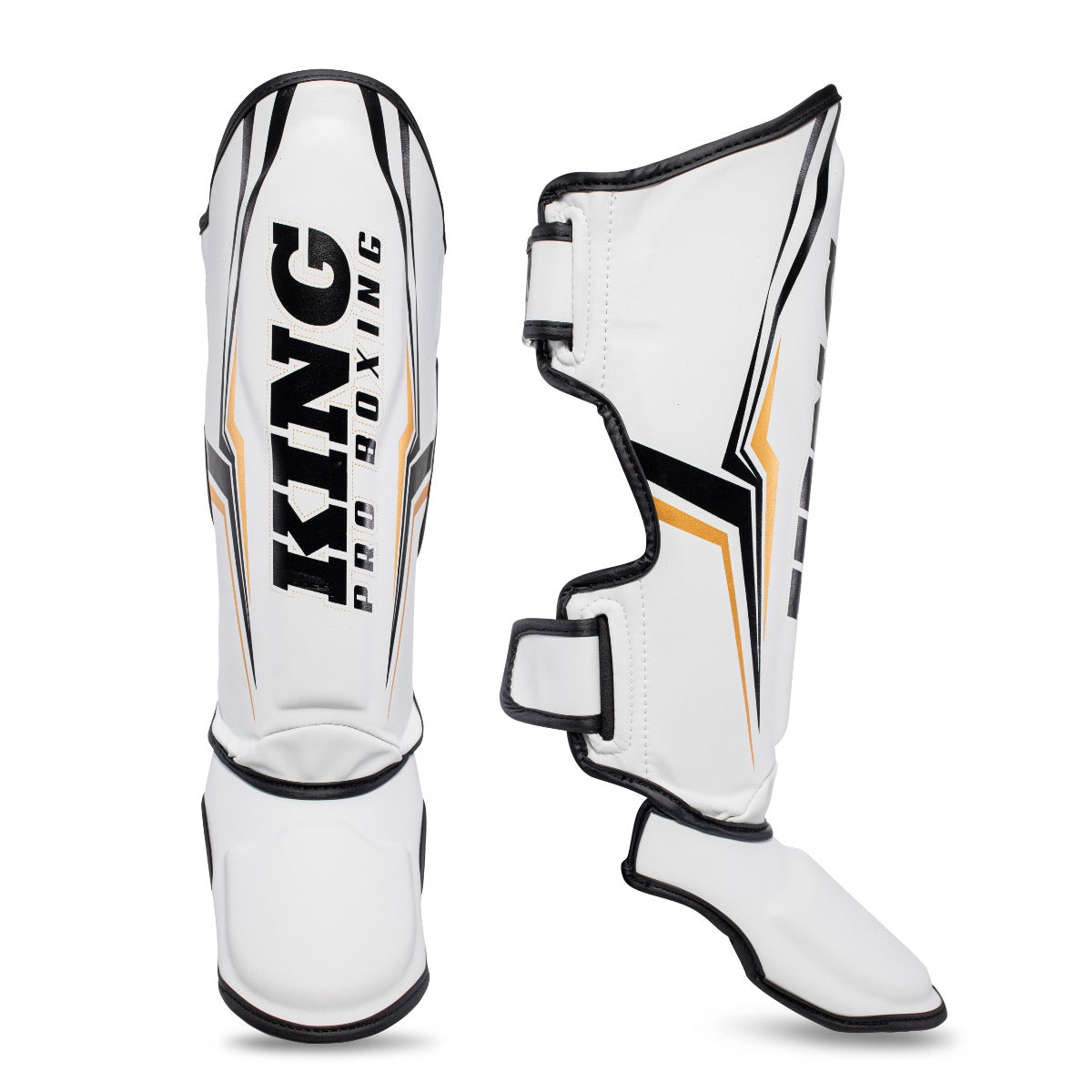 King PRO Boxing Shinguards - SGL Thor white